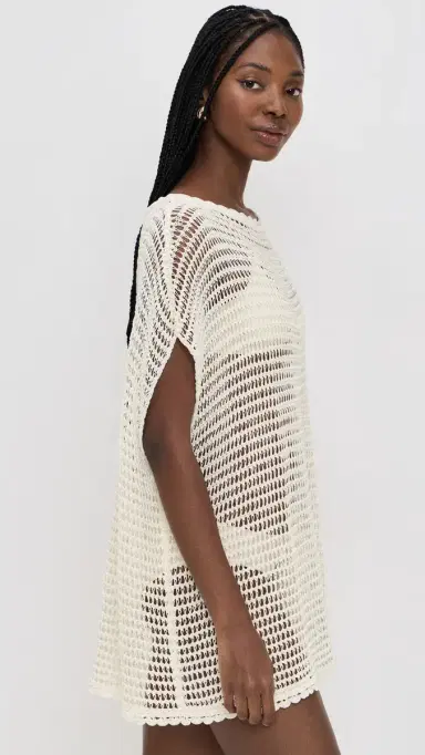 Staud Oriya Dress Ivory L | Thumbnail 4 Staud Oriya Dress Ivory L | Thumbnail 4