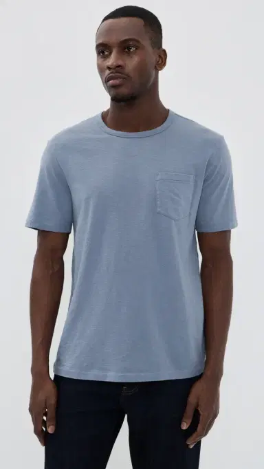 Faherty Sunwashed Pocket Tee Flint | Thumbnail 2