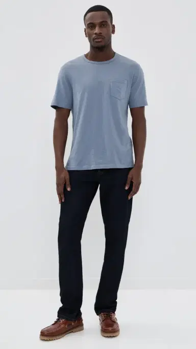 Faherty Sunwashed Pocket Tee Flint | Thumbnail 5