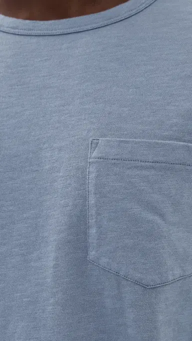 Faherty Sunwashed Pocket Tee Flint | Thumbnail 6