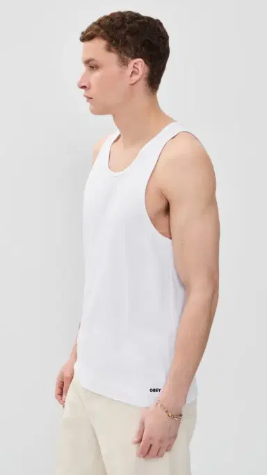 Obey Standard Rib Tank II Pack White | Thumbnail 4