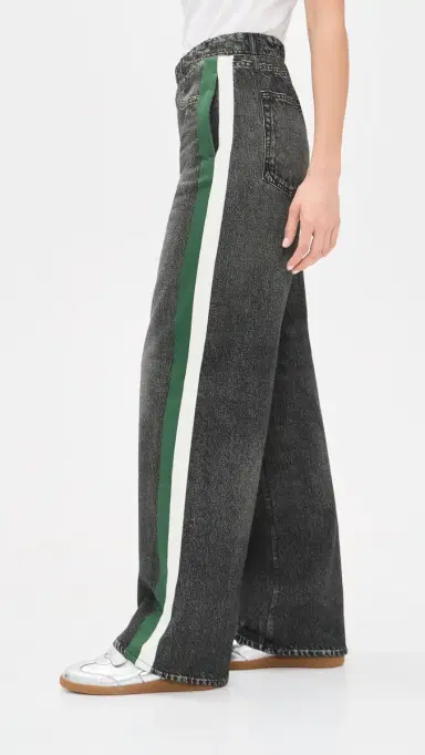 rag & bone Rb Miramar Terry Pull On Track Pants Wshbkgrn | Thumbnail 4