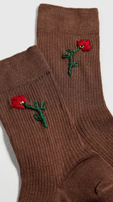 Maria La Rosa Iris Socks Cocco One Size | Thumbnail 3