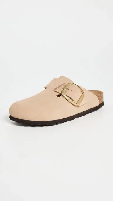 Birkenstock Boston Big Buckle Clogs Sandcastle | Thumbnail 2 Birkenstock Boston Big Buckle Clogs Sandcastle | Thumbnail 2