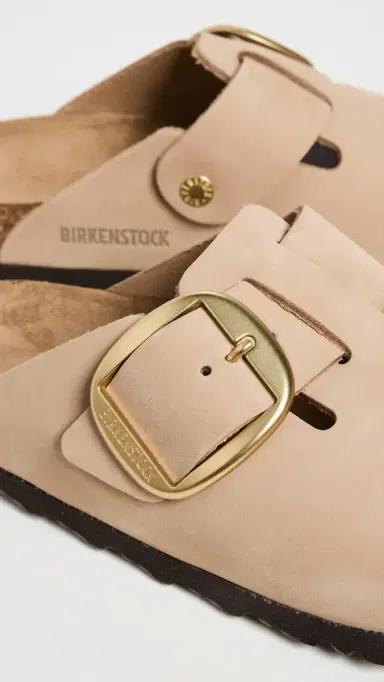 Birkenstock Boston Big Buckle Clogs Sandcastle | Thumbnail 6 Birkenstock Boston Big Buckle Clogs Sandcastle | Thumbnail 6