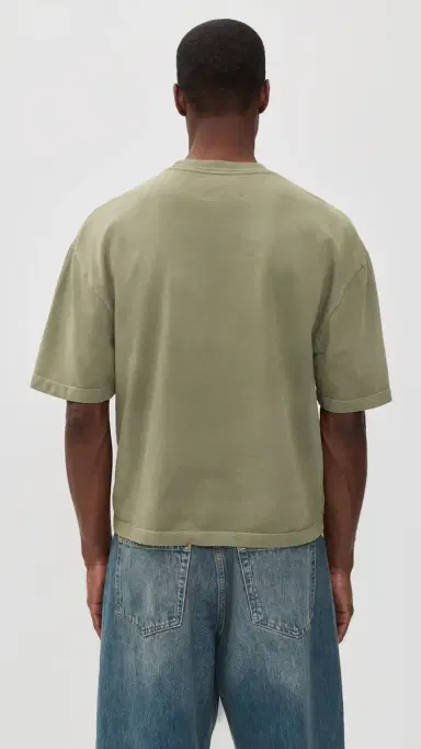 The Elder Statesman Cotton Cashmere Playa Boxy Tee oss | Thumbnail 3