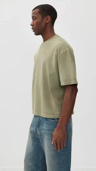The Elder Statesman Cotton Cashmere Playa Boxy Tee oss | Thumbnail 4