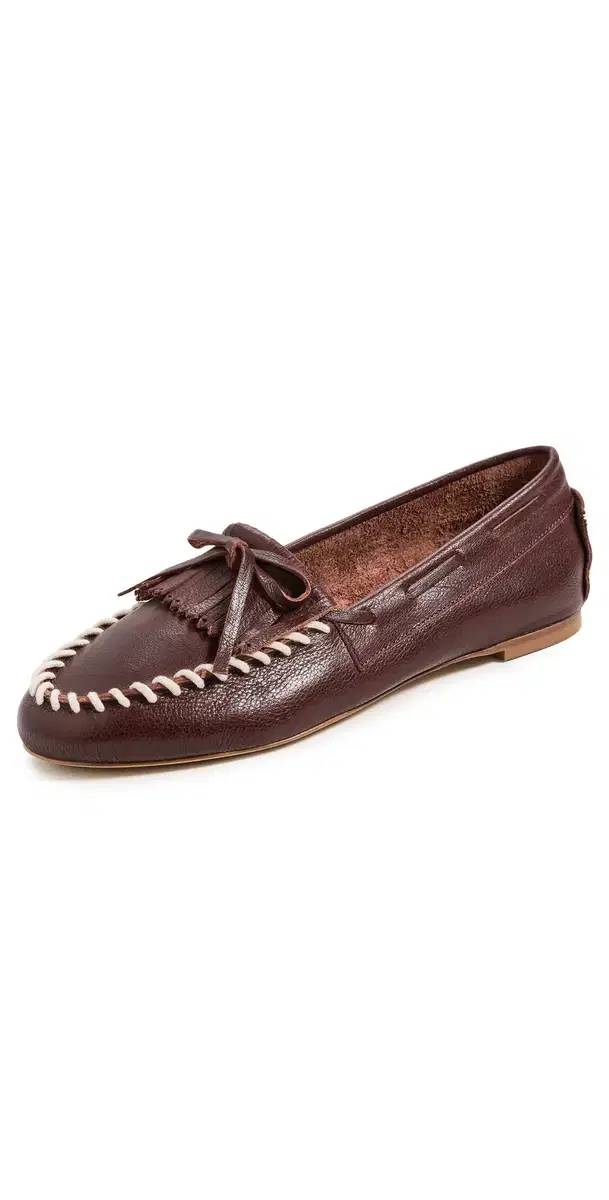 Jamie Haller The Camp Loafers In Unlined Buffalo Bright Burgundy