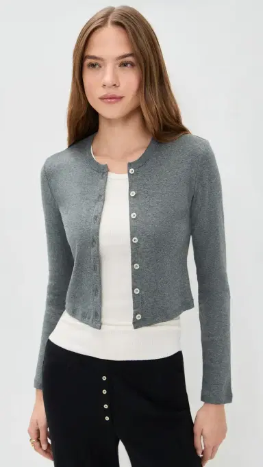 LESET Nando Cardigan Granite M | Thumbnail 2 LESET Nando Cardigan Granite M | Thumbnail 2