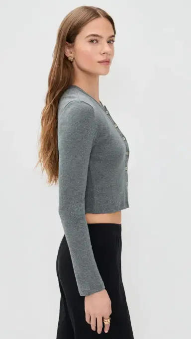 LESET Nando Cardigan Granite M | Thumbnail 4 LESET Nando Cardigan Granite M | Thumbnail 4