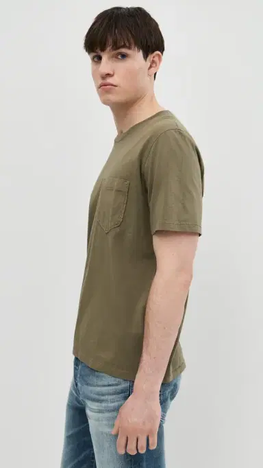 Billy Reid Washed Tee Moss L | Thumbnail 4 Billy Reid Washed Tee Moss L | Thumbnail 4