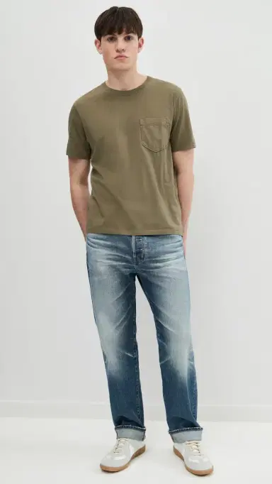 Billy Reid Washed Tee Moss L | Thumbnail 5 Billy Reid Washed Tee Moss L | Thumbnail 5