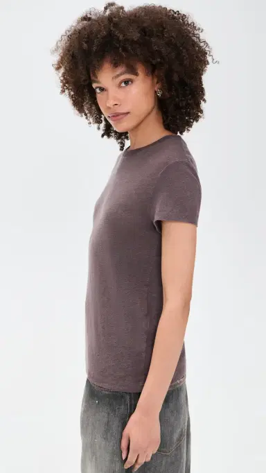 IRO Round Neck Linen T-Shirt | Thumbnail 4