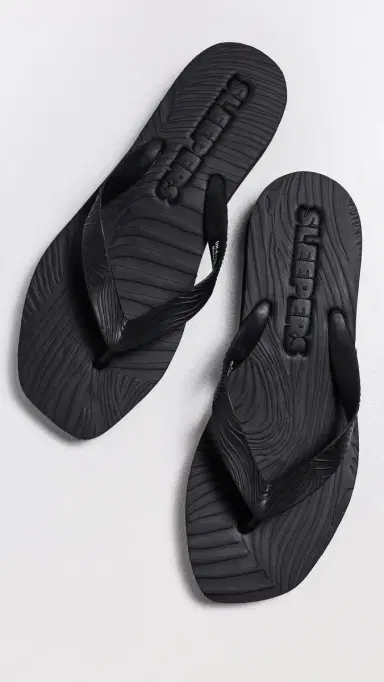 SLEEPERS Platform Flip Flops Black 38 | Thumbnail 5