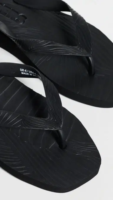 SLEEPERS Platform Flip Flops Black 38 | Thumbnail 6