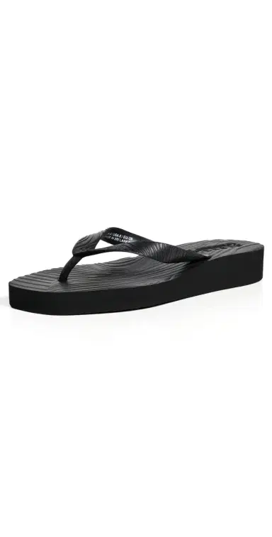 SLEEPERS Platform Flip Flops Black 38 | Thumbnail 1