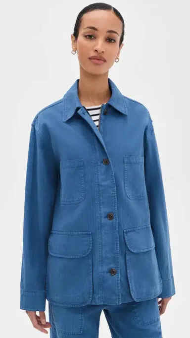 Alex Mill Massie Jacket Washed Cobalt S | Thumbnail 2