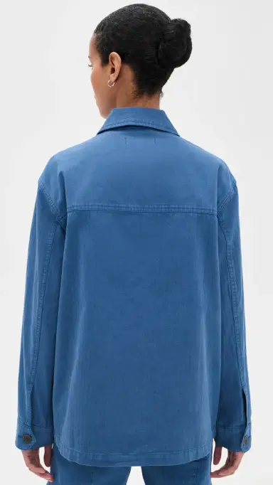 Alex Mill Massie Jacket Washed Cobalt S | Thumbnail 3