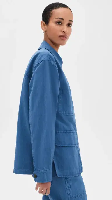Alex Mill Massie Jacket Washed Cobalt S | Thumbnail 4