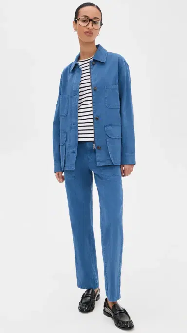 Alex Mill Massie Jacket Washed Cobalt S | Thumbnail 5