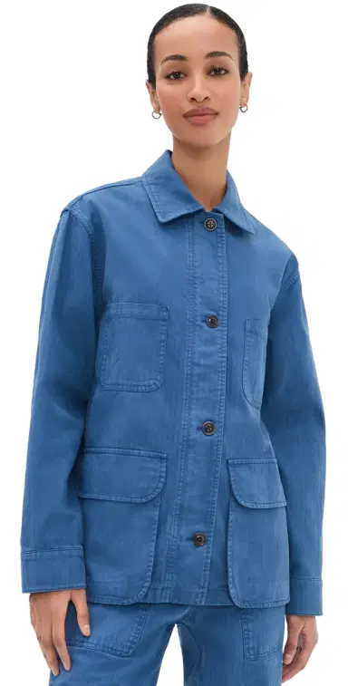 Alex Mill Massie Jacket Washed Cobalt S | Thumbnail 1