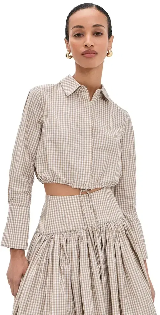 azi Top Tan/White