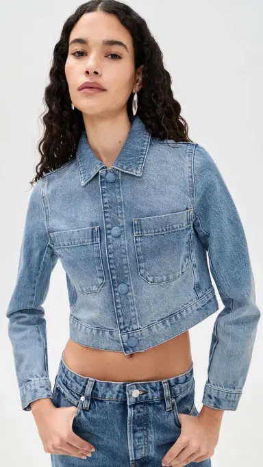 FRAME The Small Denim Jacket Dawn | Thumbnail 2