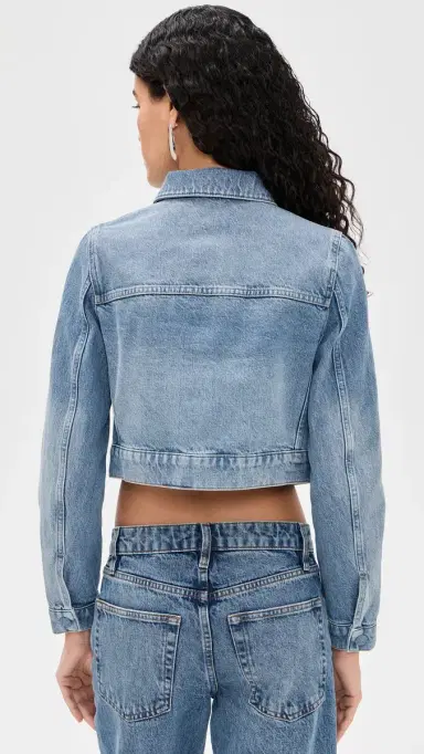 FRAME The Small Denim Jacket Dawn | Thumbnail 3