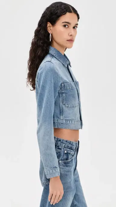 FRAME The Small Denim Jacket Dawn | Thumbnail 4