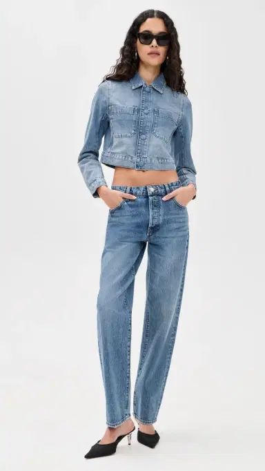 FRAME The Small Denim Jacket Dawn | Thumbnail 5