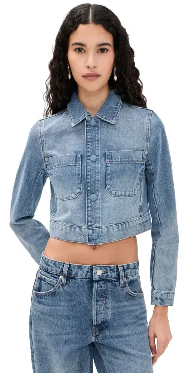 FRAME The Small Denim Jacket Dawn | Thumbnail 1