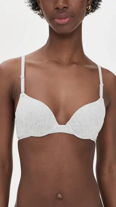 Natori Cotton Convertible T-Shirt Bra Lt Grey Heather 38D | Thumbnail 2
