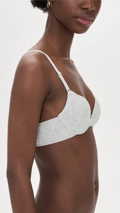 Natori Cotton Convertible T-Shirt Bra Lt Grey Heather 38D | Thumbnail 4