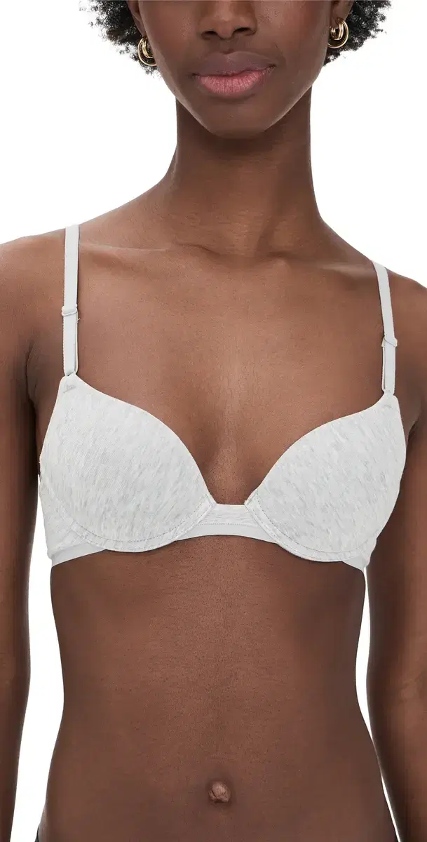 Cotton Convertible T-Shirt Bra Lt Grey Heather