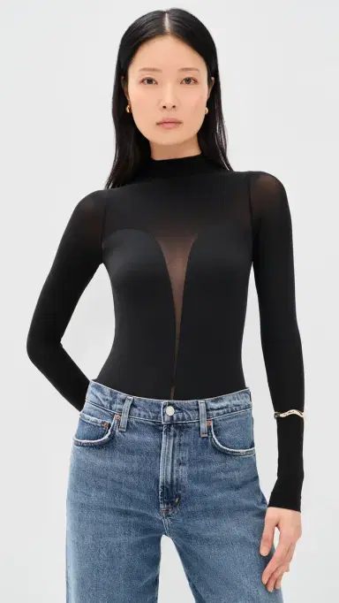 Wolford Bustier Bodysuit Black | Thumbnail 2