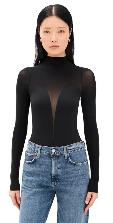 Wolford Bustier Bodysuit Black | Thumbnail 1