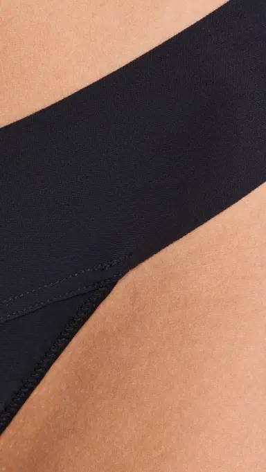 Hanky Panky Breathe Natural Thong 5 Pack Black M | Thumbnail 4