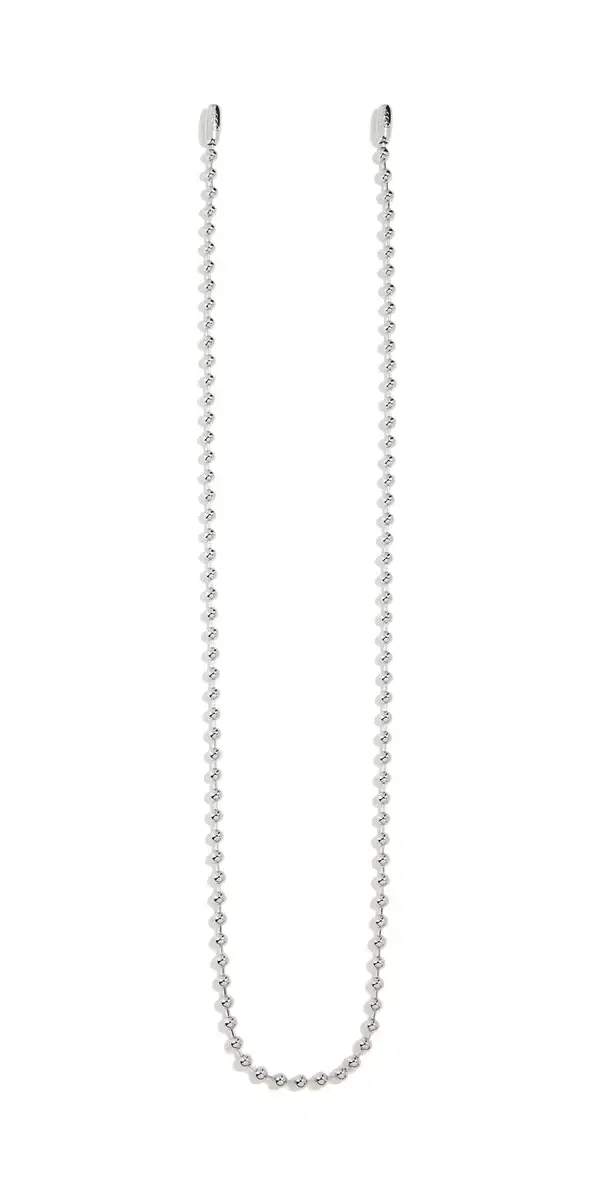 Ossa Ballchain Crossbody Phone Strap Rhodium One Size