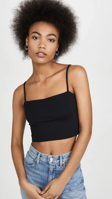 susana monaco Crop String Top Black | Thumbnail 2