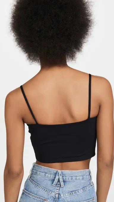 susana monaco Crop String Top Black | Thumbnail 3