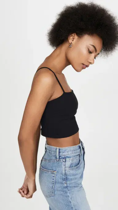 susana monaco Crop String Top Black | Thumbnail 4