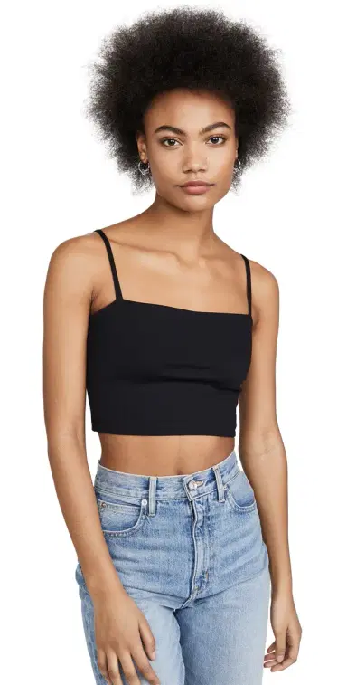 susana monaco Crop String Top Black | Thumbnail 1