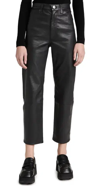 Sprwmn Straight Leg eather Pants Black | Thumbnail 1 Sprwmn Straight Leg eather Pants Black | Thumbnail 1