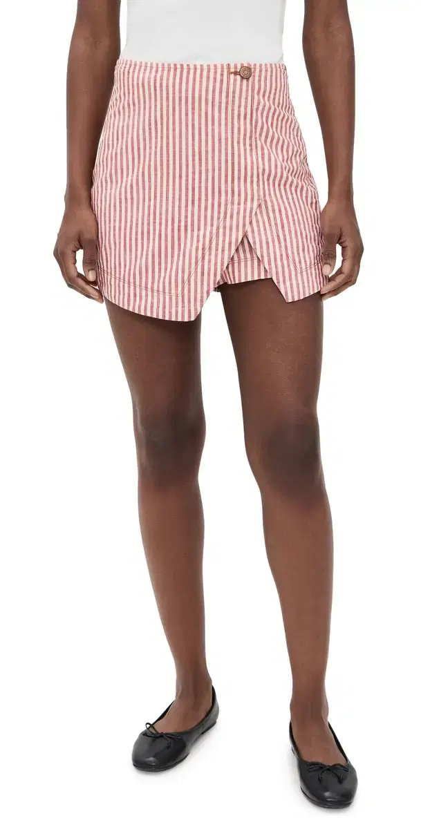Striped Twill Shorts Stripes
