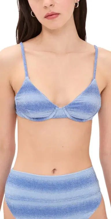 BEACH RIOT Camilla Bikini Top apphire ea | Thumbnail 1 BEACH RIOT Camilla Bikini Top apphire ea | Thumbnail 1