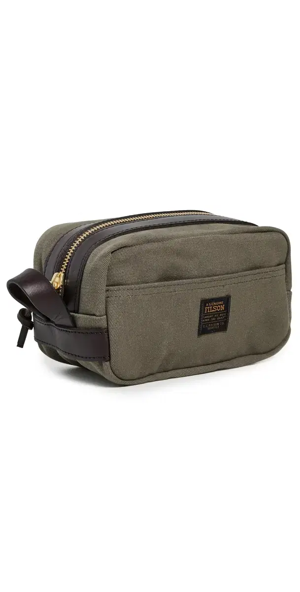 Filson Rugged Twill Toiletry Bag Otter Green One Size