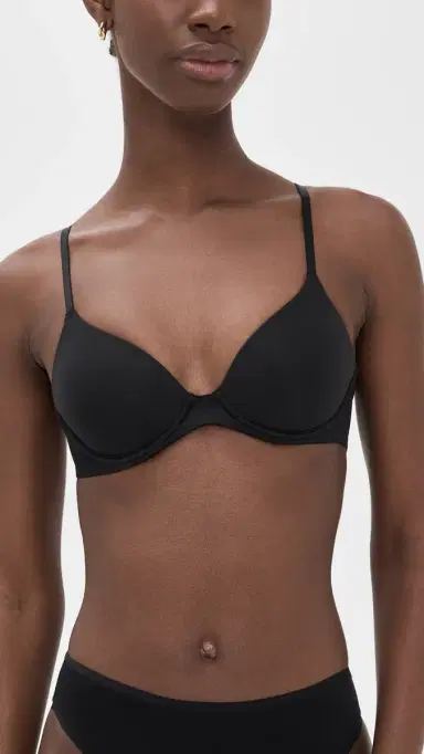 Natori Soft Focus Convertible Demi T-Shirt Bra Black 34DD | Thumbnail 2