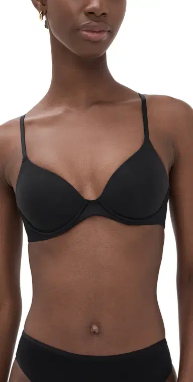 Natori Soft Focus Convertible Demi T-Shirt Bra Black 34DD | Thumbnail 1