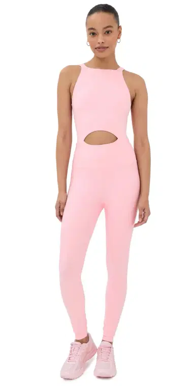 Year of Ours Recycled Cut Out Jumpsuit trawberry Cream | Thumbnail 1 Year of Ours Recycled Cut Out Jumpsuit trawberry Cream | Thumbnail 1