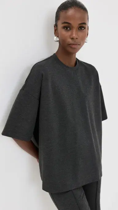 STAUD Capsule Top Heather Grey | Thumbnail 2